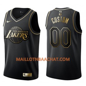 Maillot NBA Los Angeles Lakers Personnalisable Nike Noir Golden Edition Swingman - Homme